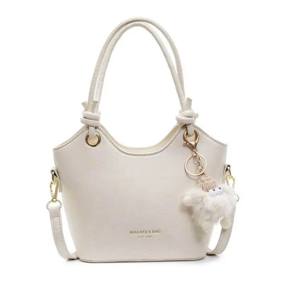 Light Gray Sweet Style Zipper PU Square Women's Shoulder Crossbody Bag Solid Color Popular Commuting Fashion Small Square Bags
