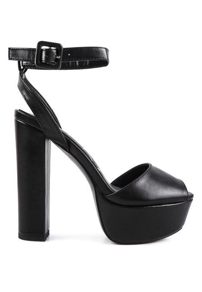 Heels Rager Platform Sandals - Chunky Block Sandals fashique fusion