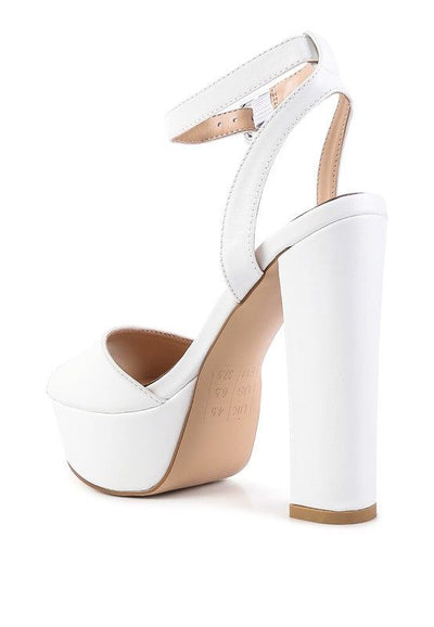 Heels Rager Platform Sandals - Chunky Block Sandals fashique fusion