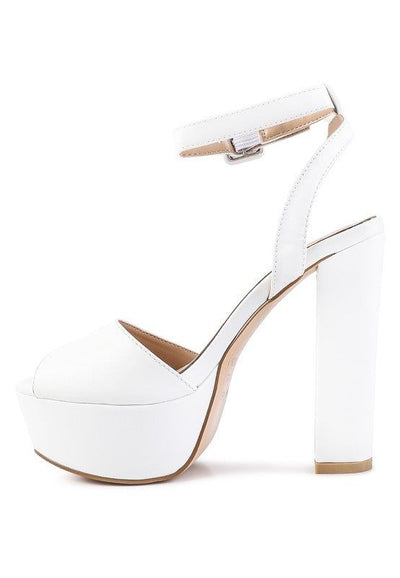 Heels Rager Platform Sandals - Chunky Block Sandals fashique fusion