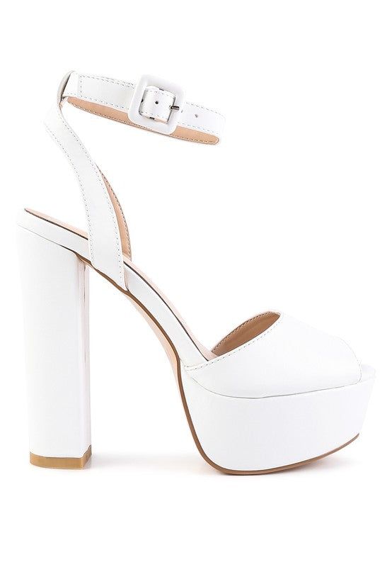 Heels Rager Platform Sandals - Chunky Block Sandals fashique fusion