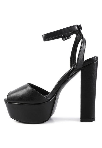 Heels Rager Platform Sandals - Chunky Block Sandals fashique fusion