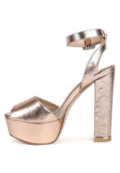 Heels Rager Platform Sandals - Chunky Block Sandals fashique fusion