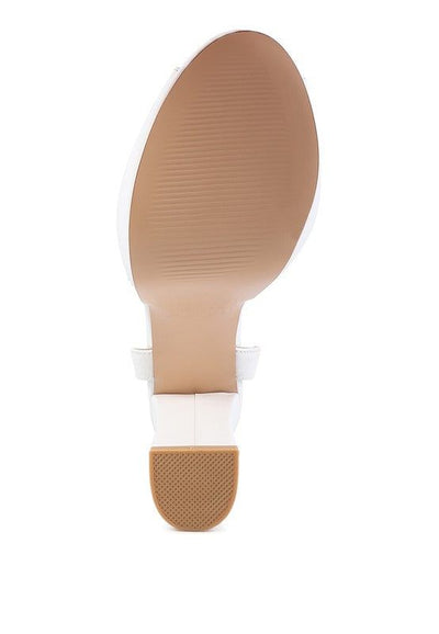 Heels Rager Platform Sandals - Chunky Block Sandals fashique fusion