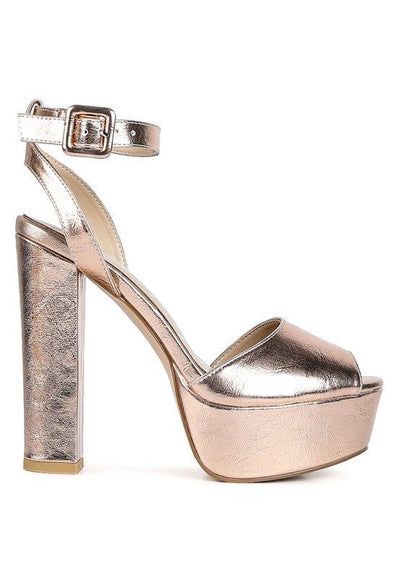 Heels Rager Platform Sandals - Chunky Block Sandals fashique fusion