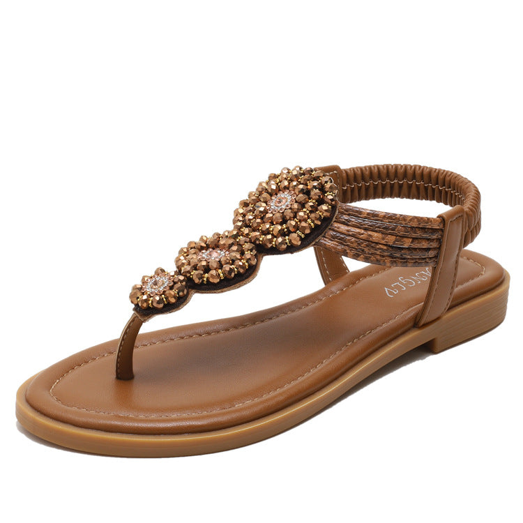 Sienna Bohemian Roman Flat Seaside Holiday Sandals