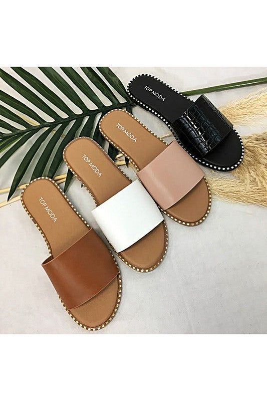 Heels GATETH-1 Slide Sandals - Women's Slide Sandals fashique fusion