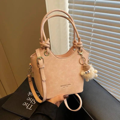 Dim Gray Sweet Style Zipper PU Square Women's Shoulder Crossbody Bag Solid Color Popular Commuting Fashion Small Square Bags
