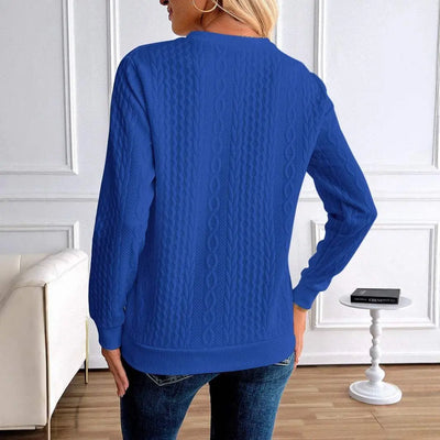 Light Gray Women's Loose Casual Pullover Half Zipper Long Sleeve Solid Color Texture Round Neck Hoodie For Women
