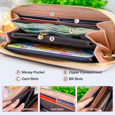 Light Gray Coin Purse Multiple Card Slots Long And Light Luxury Popular Clutch Purse Women