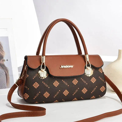 Dark Slate Gray Vintage Exquisite Letter-printed Women's Handbag Fashion Printed Casual Simple Handbag Women's Cross-body Bag