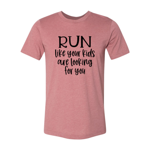T-shirts Athletic Heather Run Like Your Kids Shirt - Unisex Run T-Shirt fashique fusion