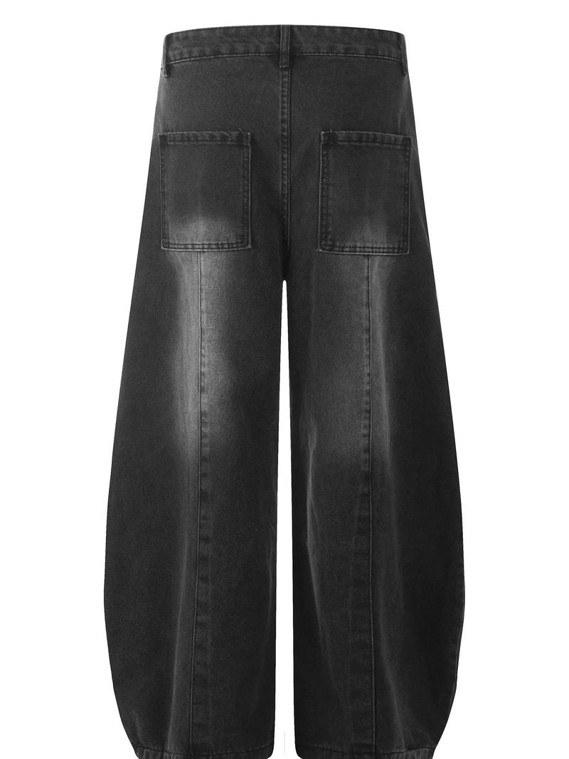 jeans Men's Wide Leg Jeans - Stretch Pocketed | Cotton Blend fashique fusion