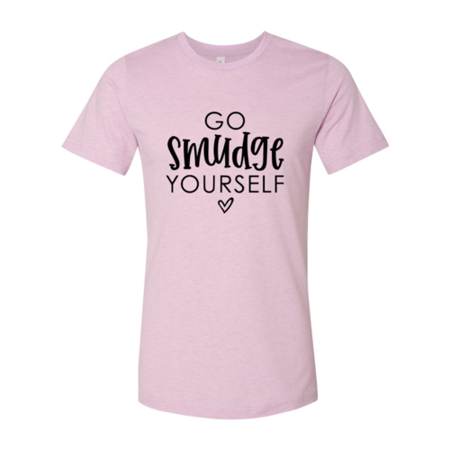 T-shirts Heather Prism Lilac Go Smudge Yourself T-Shirt - Unisex Ring Spun Cotton fashique fusion