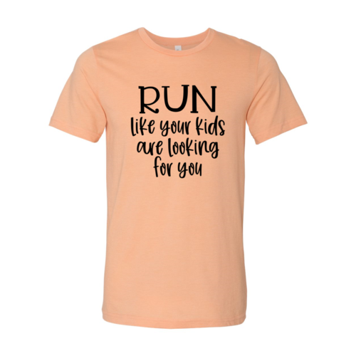 T-shirts Heather Mauve Run Like Your Kids Shirt - Unisex Run T-Shirt fashique fusion