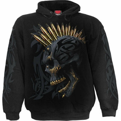 Fashion Accessories Hoody Black Gold Skull - Black Gold Hoody fashique fusion