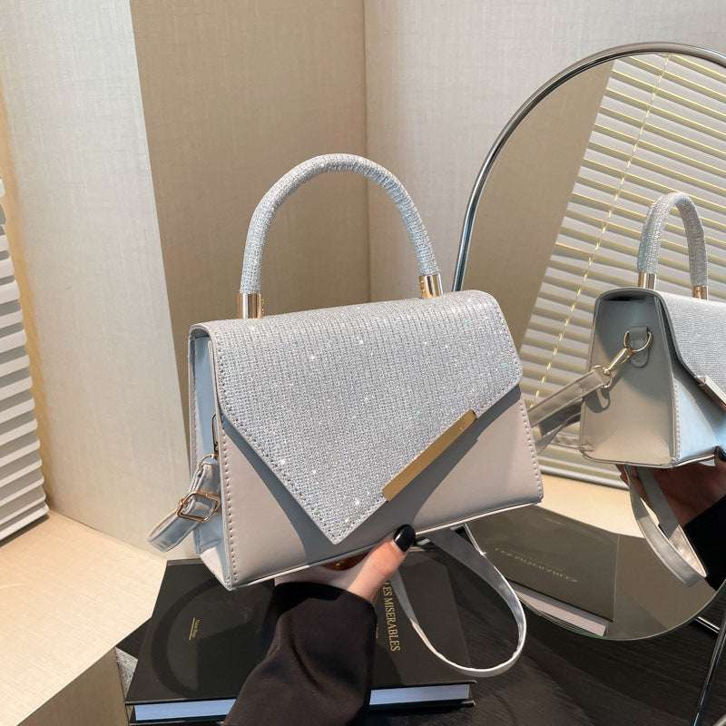 Dark Gray Autumn And Winter Special-interest Design Fashion Handbag