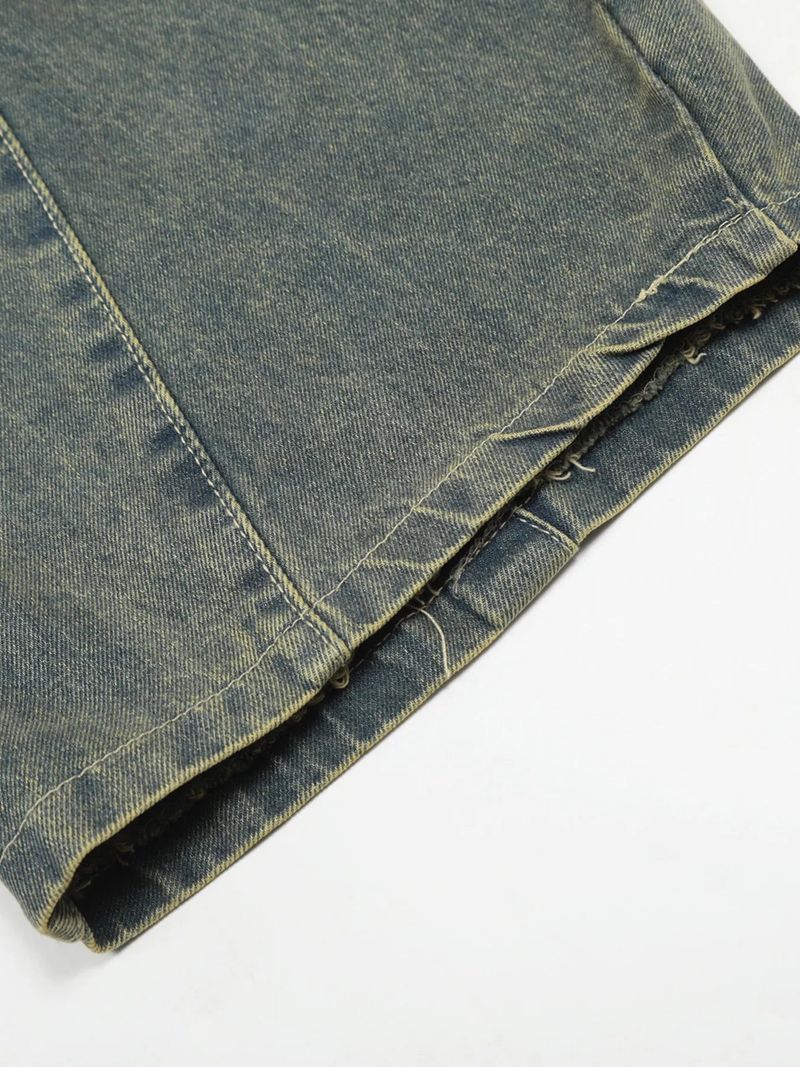 jeans Men's Wide Leg Jeans - Stretch Pocketed | Cotton Blend fashique fusion