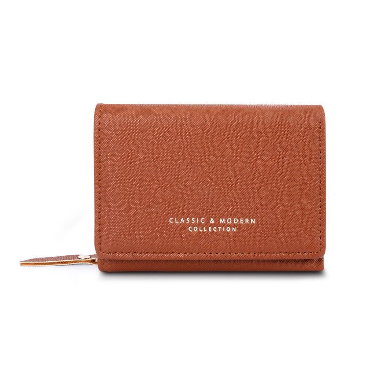 Sienna New Three Cute Folding Women's Crossed Coin Purse