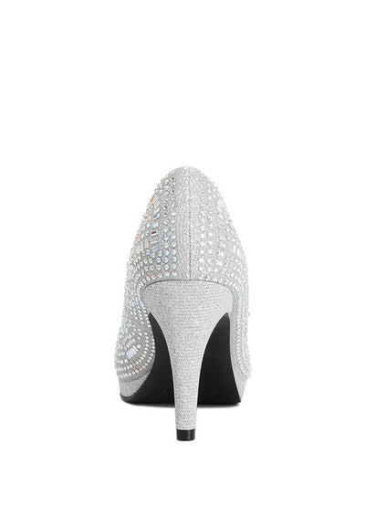 Heels Rhinestone Stiletto Pumps - Jolly Elegant Shoes fashique fusion