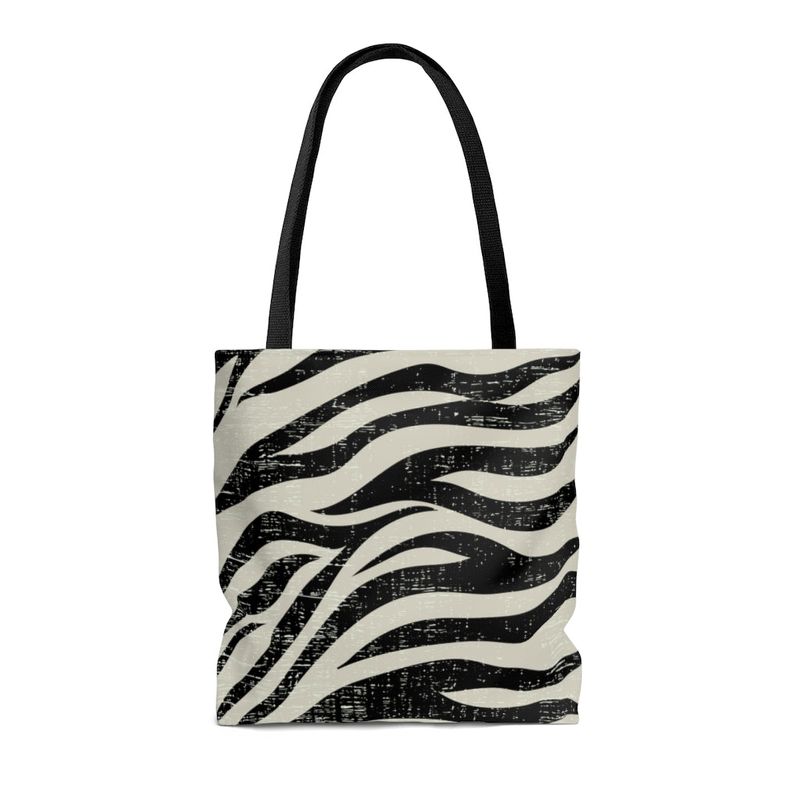 Totes & Beach Bags Zebra Print Beach Tote Bag - Double Sided Shopper fashique fusion