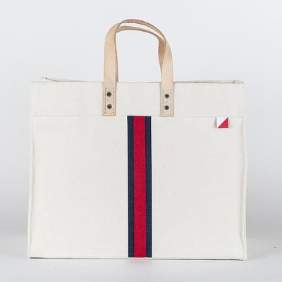 Bags & Wallets Striped Box Tote Bag - Canvas Tote Bag fashique fusion