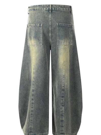jeans Men's Wide Leg Jeans - Stretch Pocketed | Cotton Blend fashique fusion