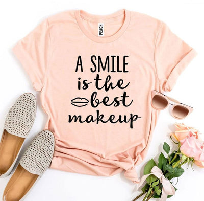 T-shirts Best Smile T-Shirt - Cotton Makeup Shirt | Soft Feel Fit fashique fusion