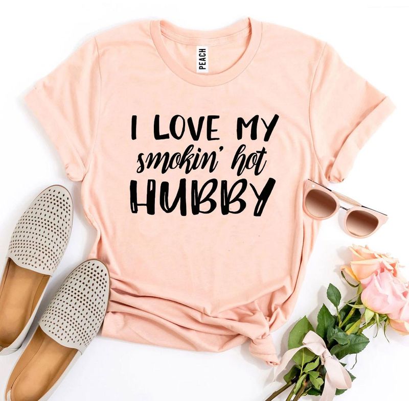 T-shirts Smokin’ Hot Hubby T-shirt - Premium Cotton fashique fusion