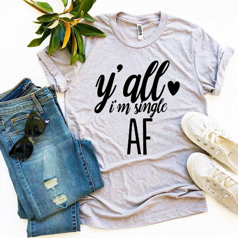 T-shirts Single AF T-shirt - Premium Print | Bella Canvas Sizes fashique fusion