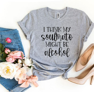 T-shirts Soulmate Alcohol T-shirt - Cotton Comfort fashique fusion