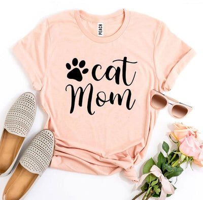 T-shirts Cat Mom T-shirt - Premium Cotton fashique fusion