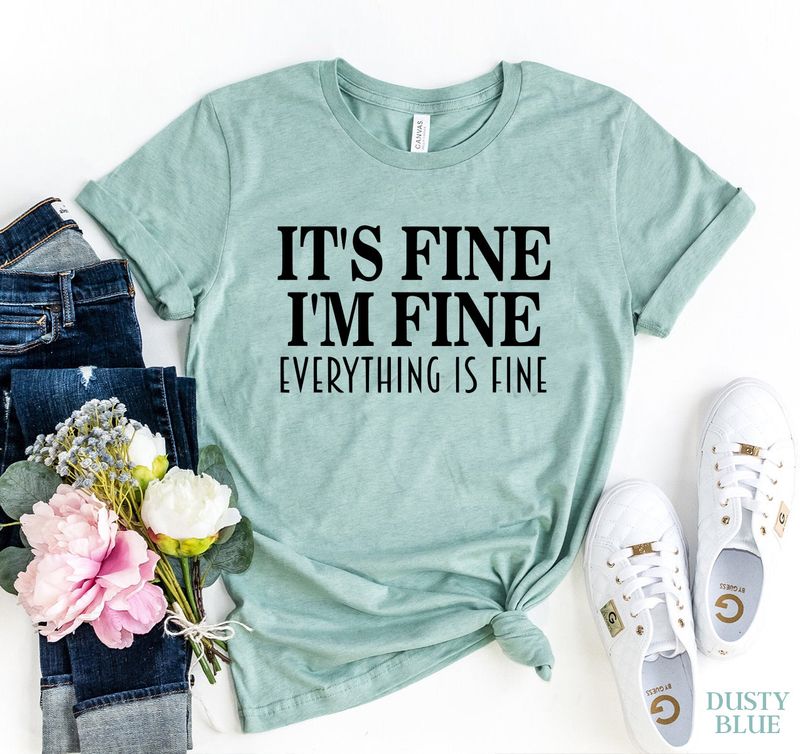 T-shirts Fine I Am T-shirt - Soft Cotton Fit | Bella Canvas Sizes fashique fusion
