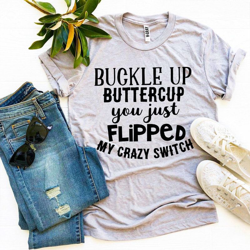 T-shirts Buckle Up Buttercup Premium T-shirt - Soft Retail Fit Agate