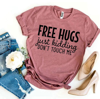 T-shirts Free Hugs T-shirt - Cotton- Free Hugs fashique fusion