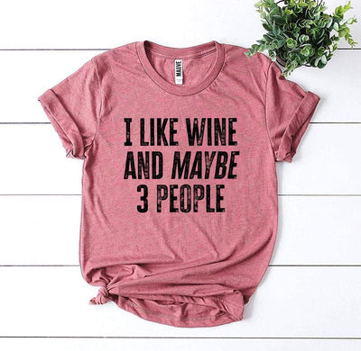 T-shirts 3 People Wine T-shirt - Wine Lover Shirt | Soft Cotton fashique fusion