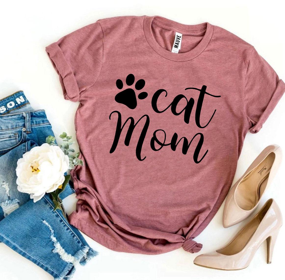 T-shirts Cat Mom T-shirt - Premium Cotton fashique fusion