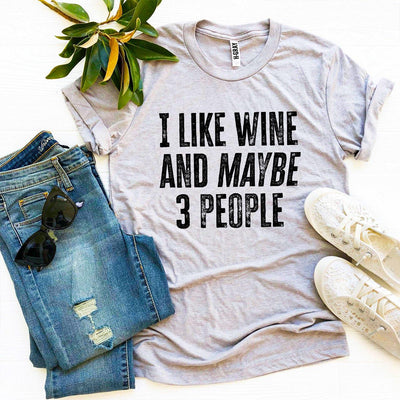 T-shirts 3 People Wine T-shirt - Wine Lover Shirt | Soft Cotton fashique fusion