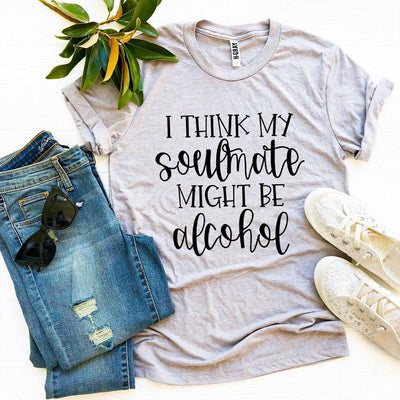 T-shirts Soulmate Alcohol T-shirt - Cotton Comfort fashique fusion