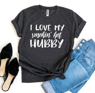 T-shirts Smokin’ Hot Hubby T-shirt - Premium Cotton fashique fusion