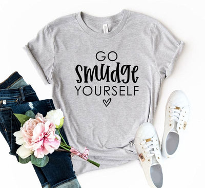T-shirts Go Smudge Yourself T-Shirt - Unisex Ring Spun Cotton fashique fusion