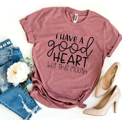T-shirts Good Heart T-shirt Cotton - Soft Ring Spun Cotton fashique fusion