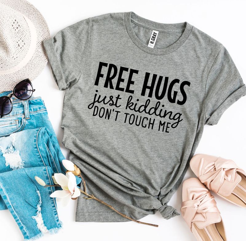T-shirts Free Hugs T-shirt - Cotton- Free Hugs fashique fusion