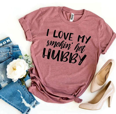 T-shirts Smokin’ Hot Hubby T-shirt - Premium Cotton fashique fusion