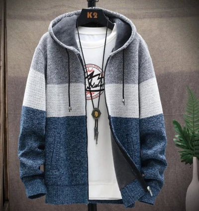 Men's Clothing Hooded Zipper Jacket - Men's Fashion fashique fusion