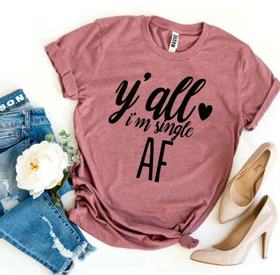 T-shirts Single AF T-shirt - Premium Print | Bella Canvas Sizes fashique fusion