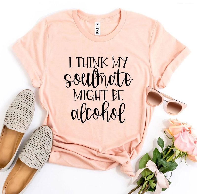 T-shirts Soulmate Alcohol T-shirt - Cotton Comfort fashique fusion