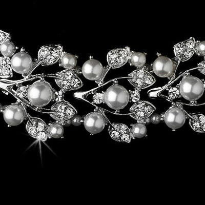 Sets Bridal Wedding Jewelry Set - Crystal Pearl Necklace | Choker fashique fusion