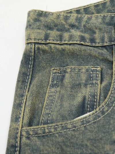 jeans Men's Wide Leg Jeans - Stretch Pocketed | Cotton Blend fashique fusion