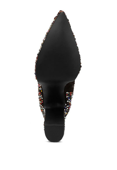 Footwear Mirror Boots - Platform Embellished High Heel fashique fusion